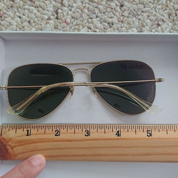 Ray Ban RB3025 112/4L 58 MM Gold, Blue Mirror Polarized Aviator - Picture 4 of 13